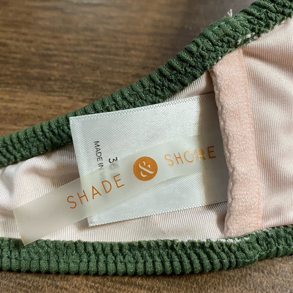 Shade & Shore Dark Green Swim Top - Picture 7 of 8